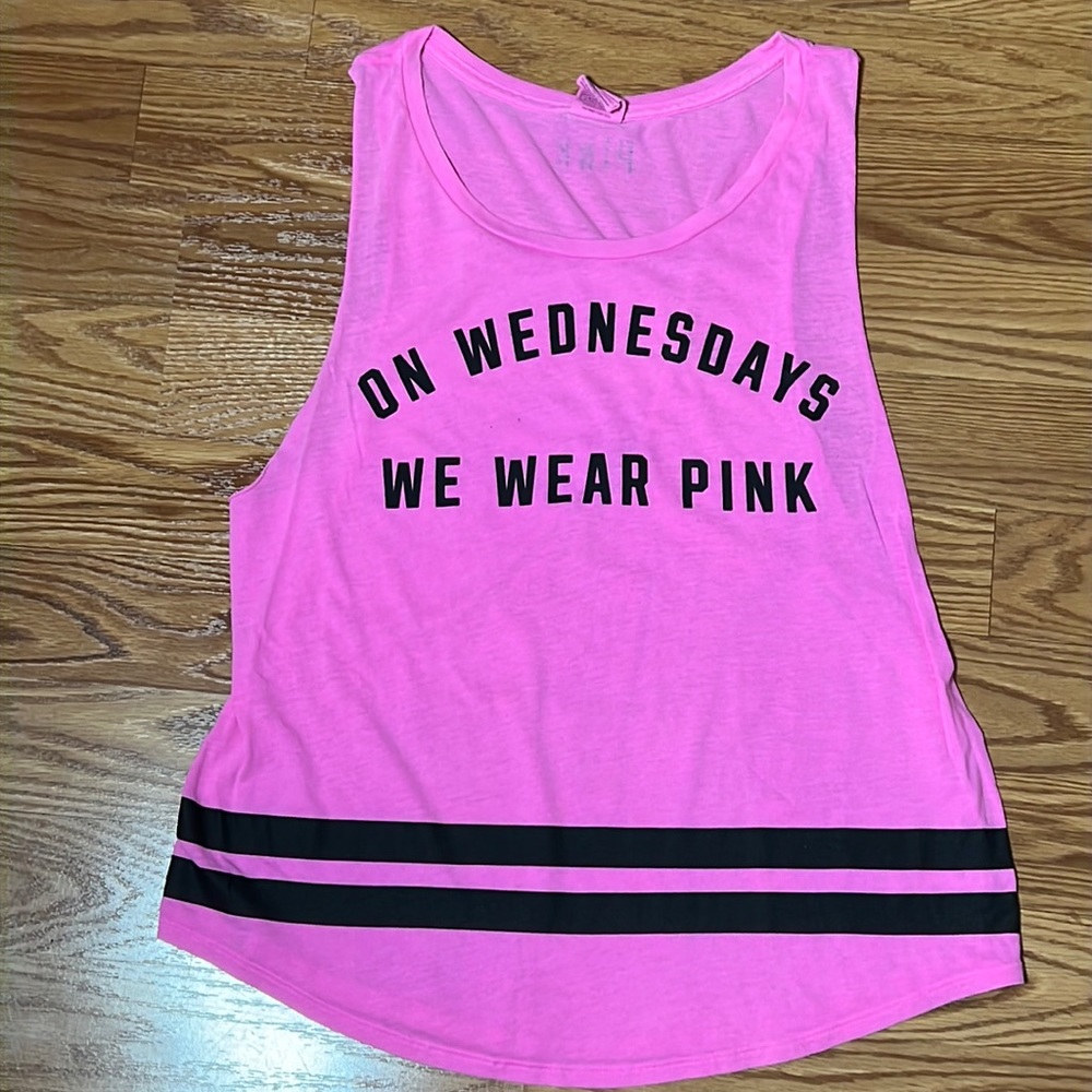 VS PINK Tank Top On Wednesday We Wear Pink